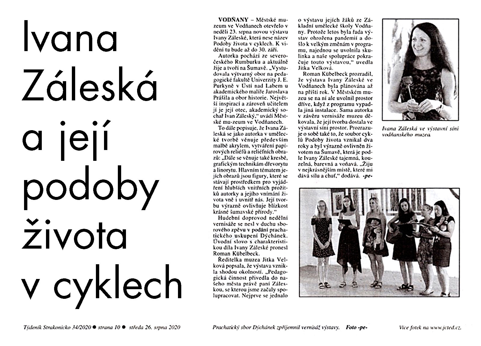 Glance back the vernissage/prevue of the exposition in Vodňany